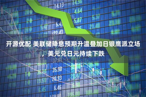 开源优配 美联储降息预期升温叠加日银鹰派立场,美元兑日元持续下跌